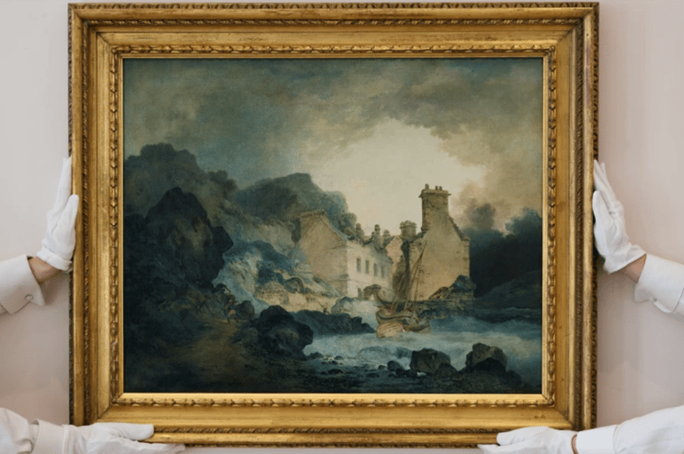 Lost for 150 years, The Rising Squall was Turner's first exhibited oil painting, created on his West Country and Wye Valley tour in 1792 