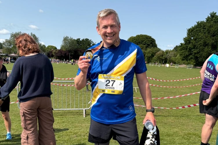 Chris Baber took on the Bradley Stoke 10k