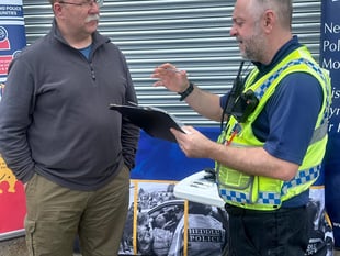 Police offer crime prevention advice at town's Screwfix