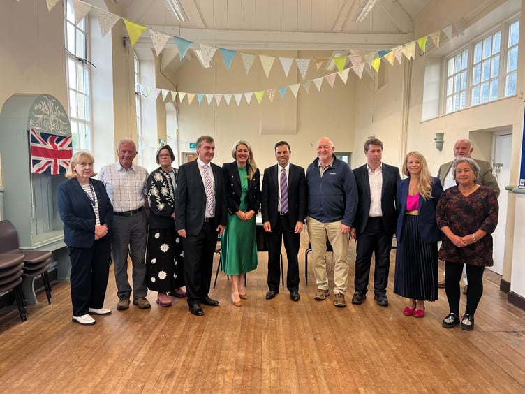 Campaigners met with Transport Minister Ken Skates to discuss problems with the Raglan A40 junction