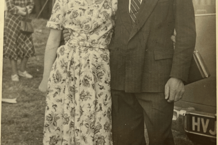 Dennis and Margaret Prosser on one of the first times they met 