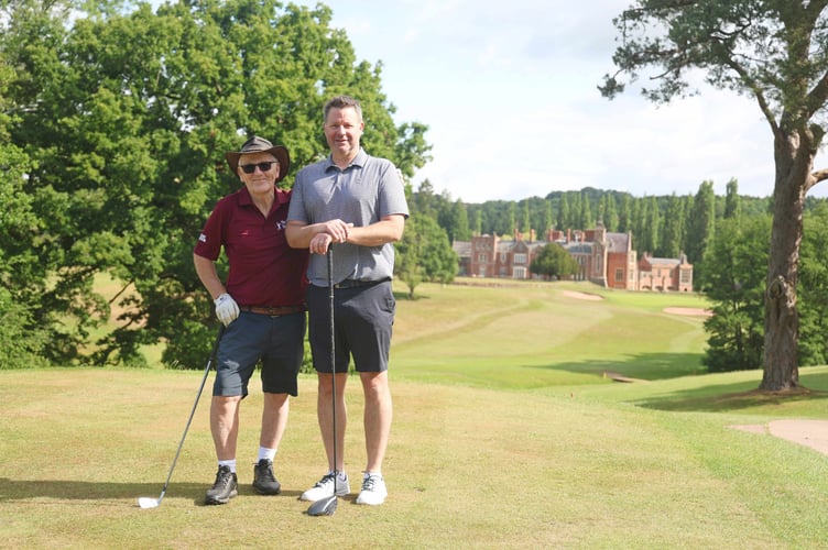 Chris Davis- golf marathon with Simon Aston