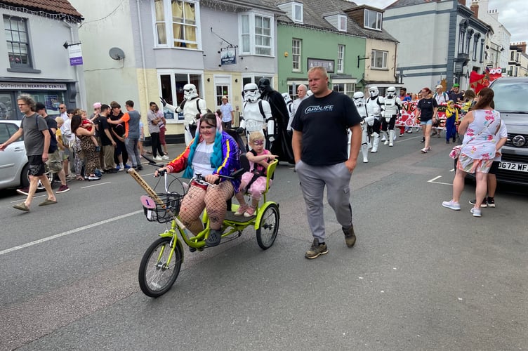 Tricycle power at Monmouth Carnival parade