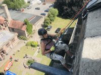 Roslyn leads the way at charity abseil