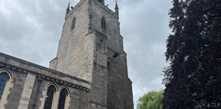 WATCH- Volunteers abseil St Mary’s Church for charity