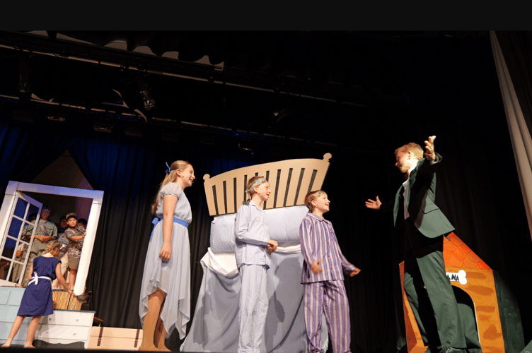 The Darling family- Peter Pan Haberdashers Monmouth School