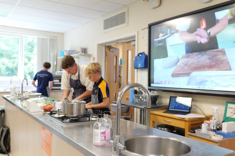 Haberdashers Monmouth attempt at Jamie Oliver's biggest cookery class