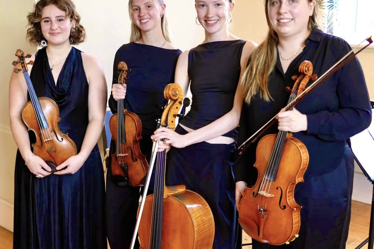 The Slate Quartet, one of the 2025 Wye Valley Chamber Music Residency ensembles