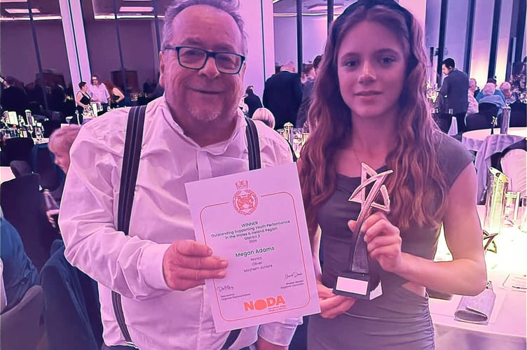 Megan won Best Performance in a Supporting Role for her performance as Nancy in Mayhem's Junior Group's production of Oliver