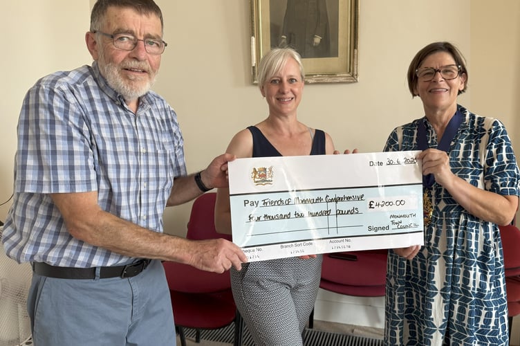 Friends of Monmouth Comprehensive with Deputy Mayor Rob Barrell and Mayor Jackie Atkin