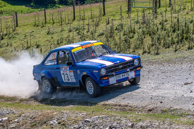 Heat was the talking point of the day at Mid Wales rally