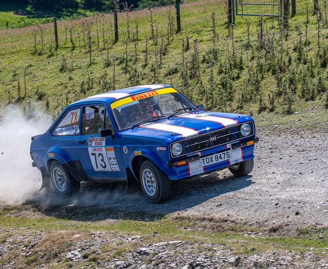 Heat was the talking point of the day at Mid Wales rally