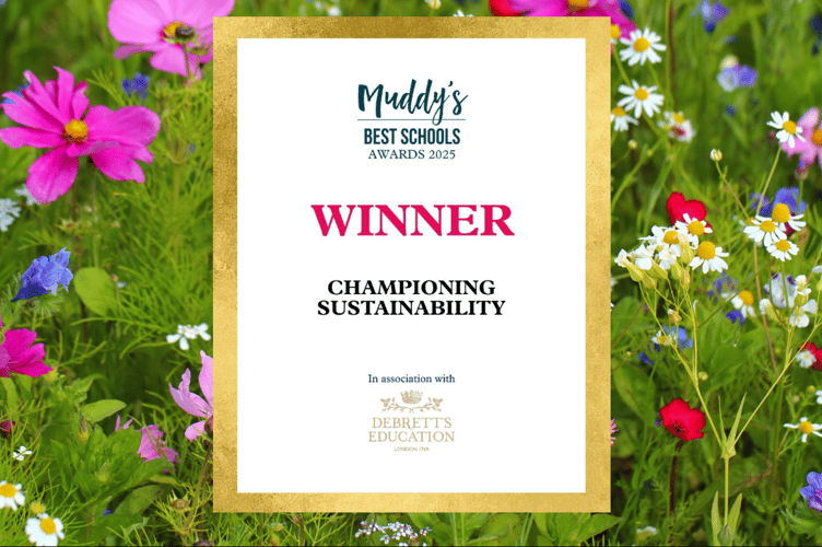 Muddy Stilettos Best School Award 2025 for Championing Sustainability