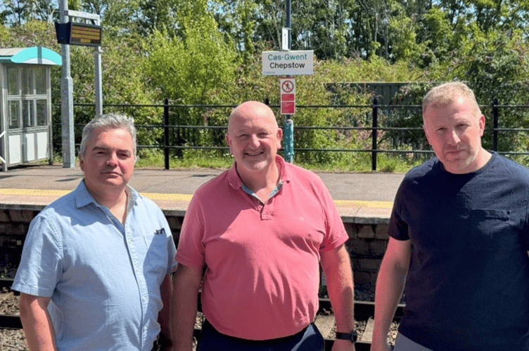 Peter Fox at Chepstow Train Station 