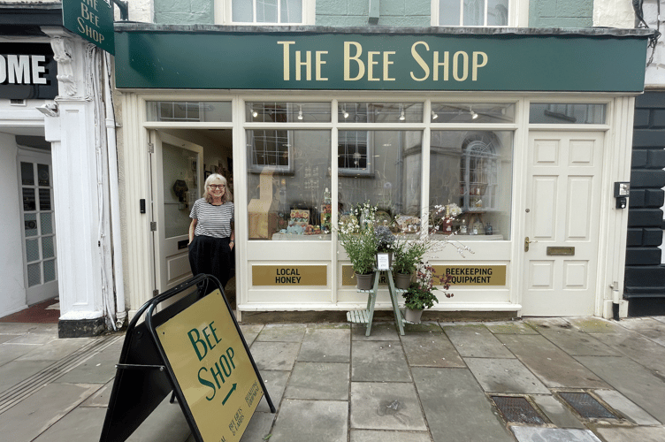 The Bee Shop in Monmouth, and founder of Bees for Development, Nicola Bradbear