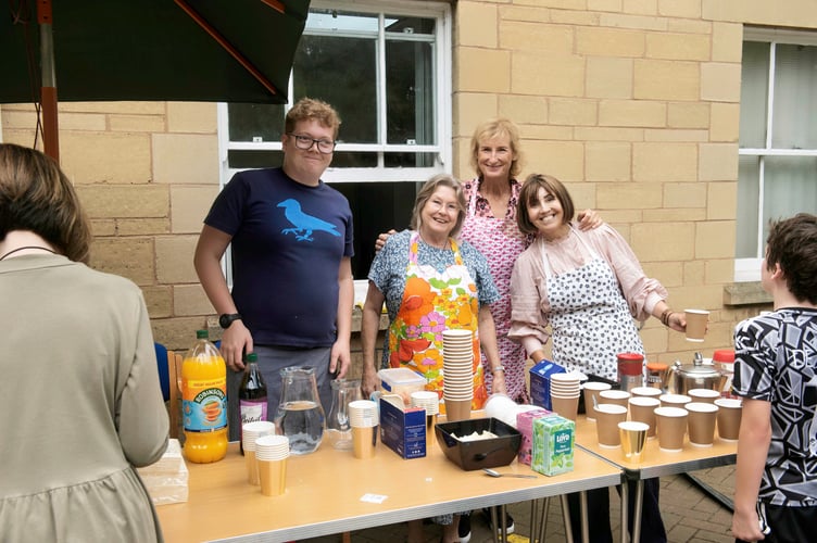 Raising money with tea and cake for Bridges