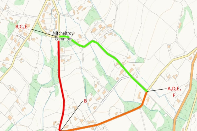 Road diversion on the common