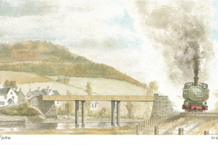 Steam train at Brockweir