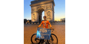 Sam goes extra mile raising £24k in 290-mile Arch to Arc challenge