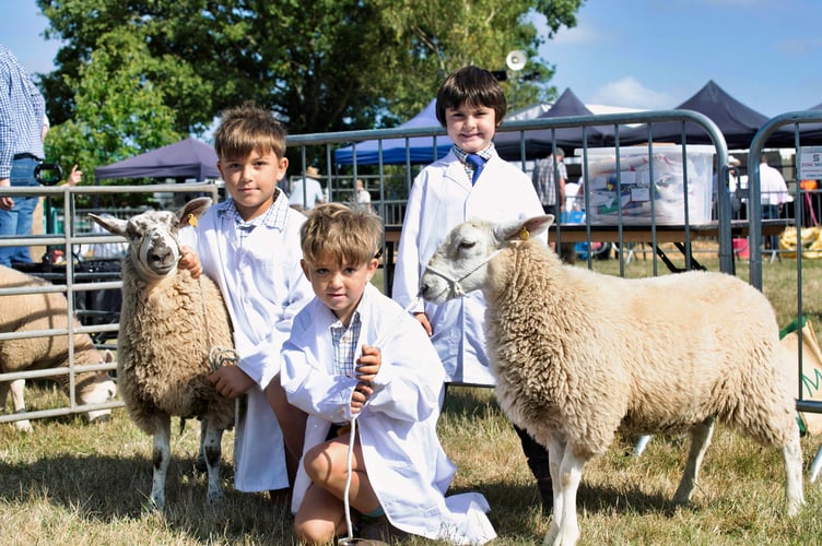 Cousins Oscar Coates with Percy and Freddie Ball: Showmen of the future