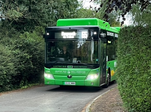 The Number 65 bus now operated by Newport Bus Services