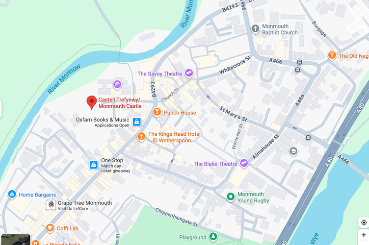Monmouth castle location
