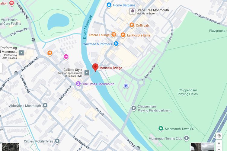 Monnow Bridge location