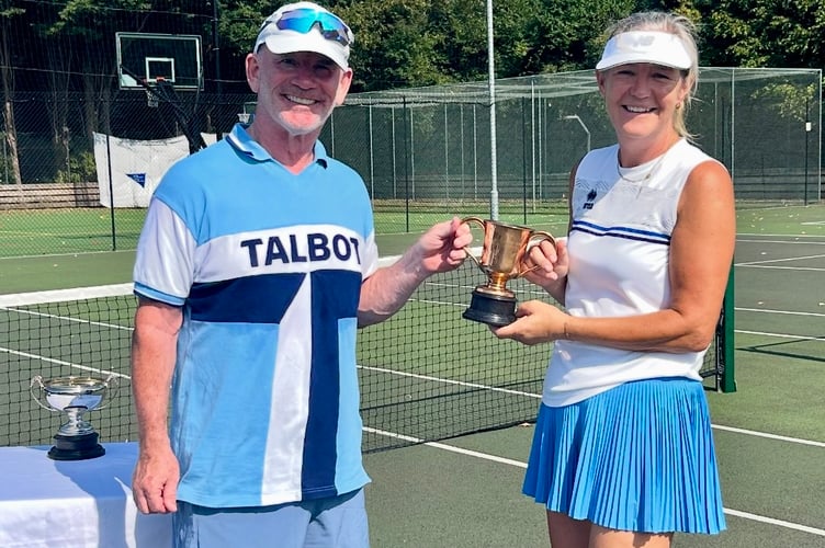 Neil and Alison O’Doherty took the Monmouth Tennis Club Mixed Doubles title