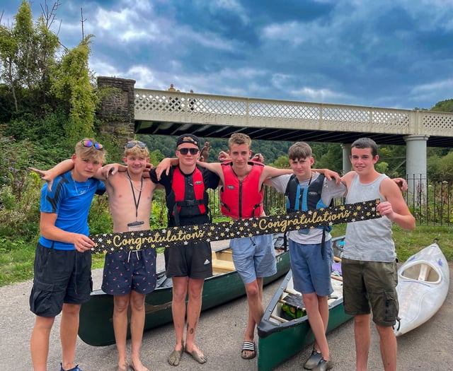Teens canoe 90 miles for charity