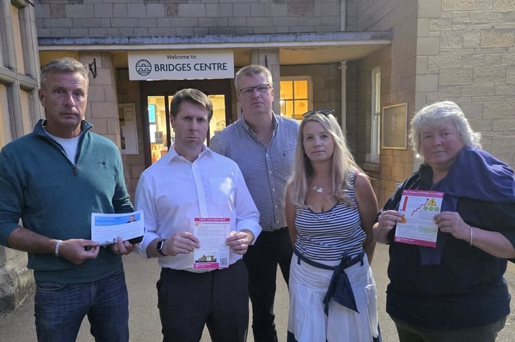 Conservative Councillors Tony Kear, Richard John, Martin Newell, Jayne McKenna and Jane Lucas