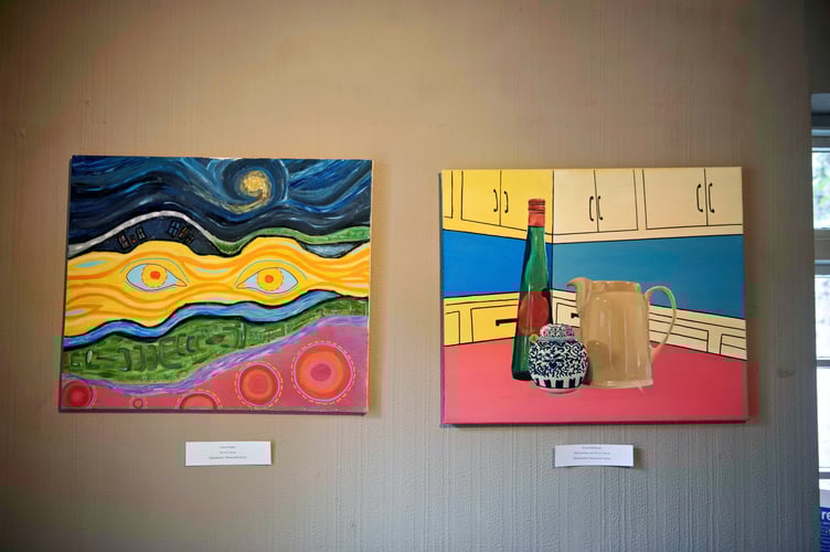 Some of the art by Haberdashers Monmouth School