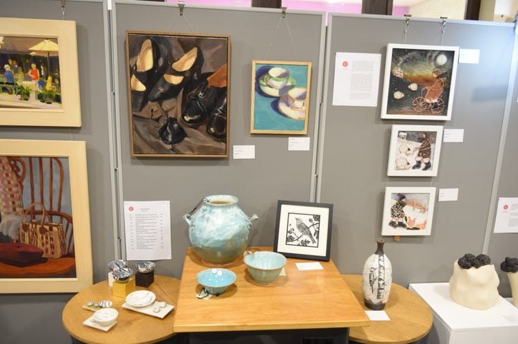 Paintings and pottery