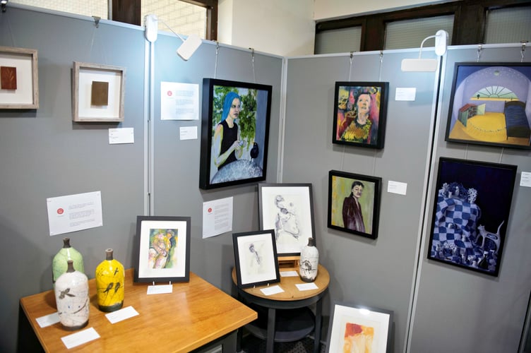All of the art on display was for sale