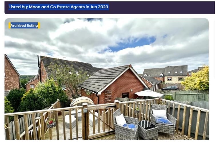 The decking on the Moon and Co website