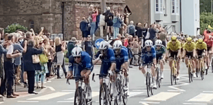 Fans flock to see Tour of Britain ride through Monmouth