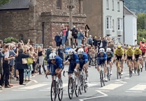 Fans flock to see Tour of Britain ride through Monmouth