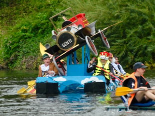 ALL ABOARD: Rafters make a big splash in the 58th Monmouth Raft Race