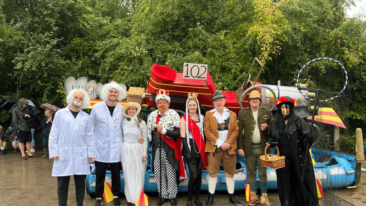 Monmouth community spirit shines through rain at annual raft race ...