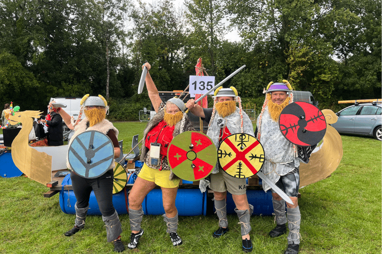 Vikings at Monmouth Raft Race 2025 