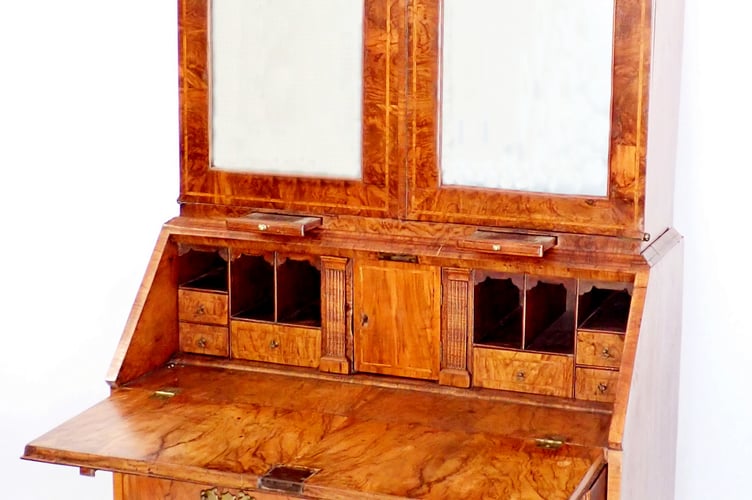 Queen Anne Bureau Bookcase