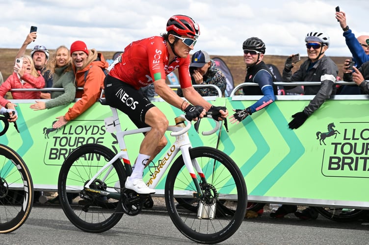 Picture by Bruce Rollinson/SWpix.com - 06/09/2025 - Cycling - 2025 Lloyds Tour of Britain - Stage 5: Pontypool to The Tumble - Geraint Thomas (INEOS Grenadiers)