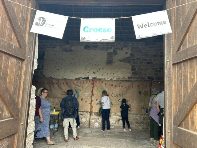 The Community Wall Mural displayed in the barn was certainly a highlight