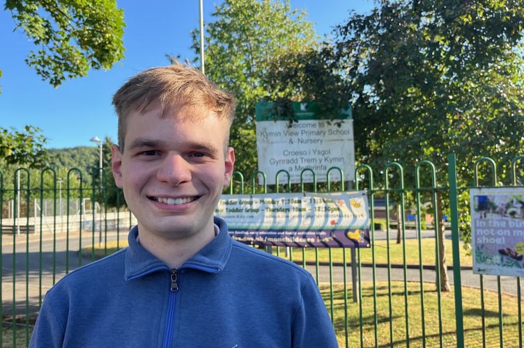 Xavier Turner, a Conservative town councillor, who has started a petition over the future of Kymin View Primary School.