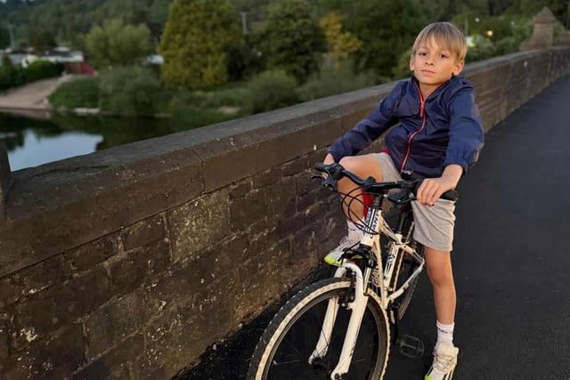Ukrainian boy's bike replaced in Monmouth