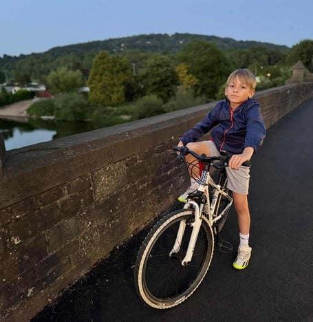 Mark on the bike that was stolen
