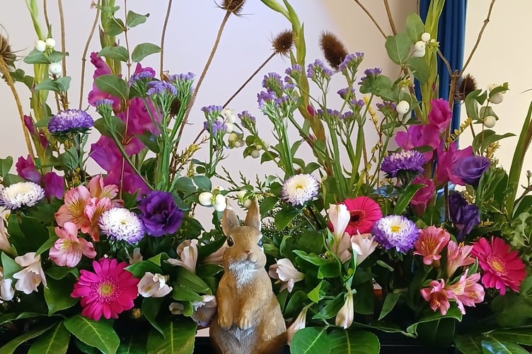 The Hedgerow, one of the displays at the society meeting