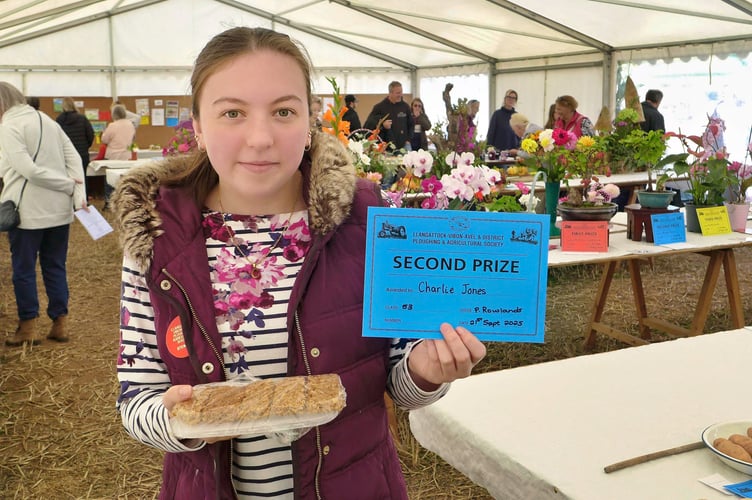 Charlie Jones had second for her yummy oat cakes