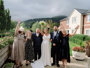 Local couple get married at Abergavenny care home