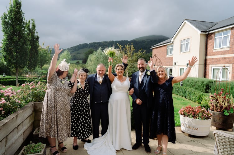 Mike and Rachel get married at Foxhunters care home in Abergavenny