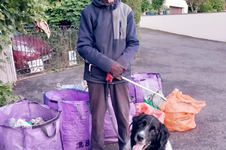 Dave with his faithful companion Brock